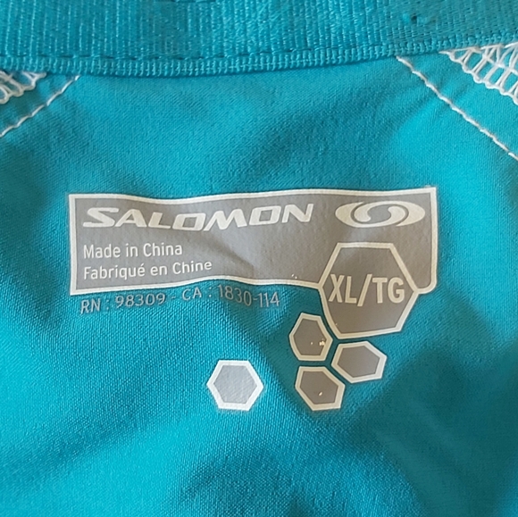 SALOMON | Women's Lightweight Jacket White Blue Size X-Large - Picture 8 of 8